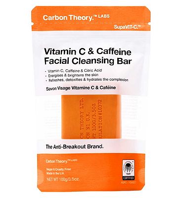 Carbon Theory Vitamin C and Caffeine Facial Cleansing Bar 100g