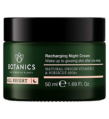 Botanics All Bright Recharging Night Cream Moisturiser 50ml