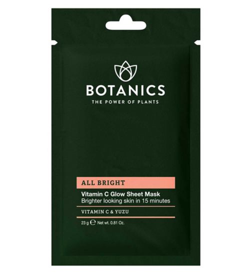 Botanics All Bright Vitamin C Glow Sheet Face Mask