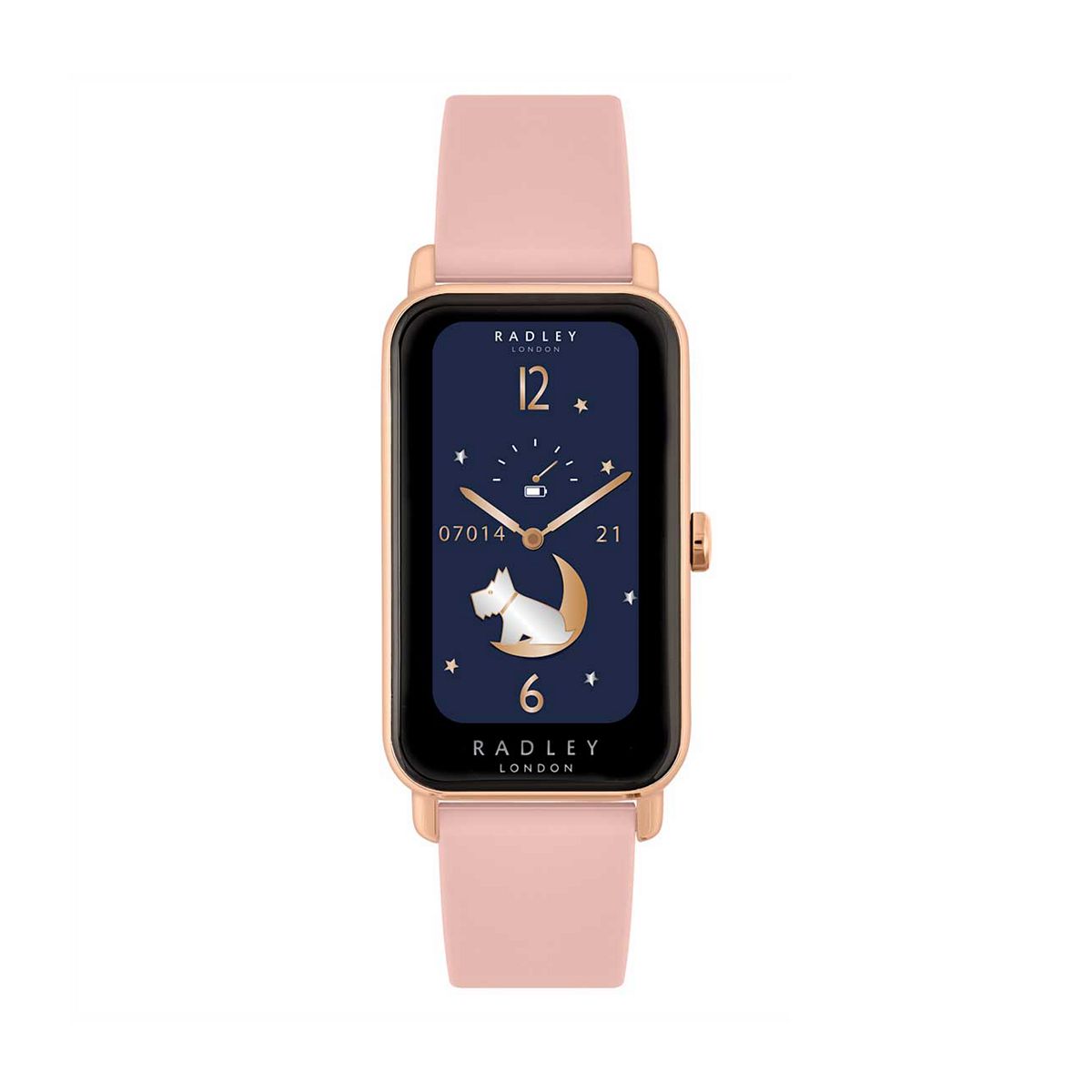 Radley Ladies Series 21 Smart Cobweb Pink Silicone Strap Watch Multicolor
