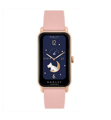 Radley Ladies Series 21 Smart Cobweb Pink Silicone Strap Watch