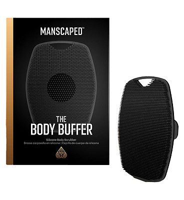 MANSCAPED The Body Buffer Silicone Mens Shower Scrubber, Exfoliating Skincare Brush