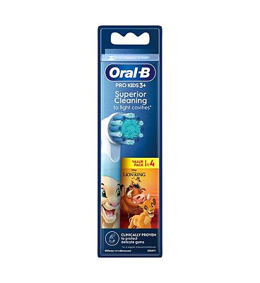 Oral-B Pro Kids Lion King Toothbrush Heads 4 Pack