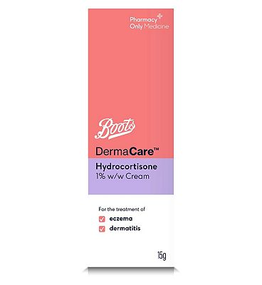 Boots DermaCare Hydrocortisone 1% w/w Cream mild steroid - 15g