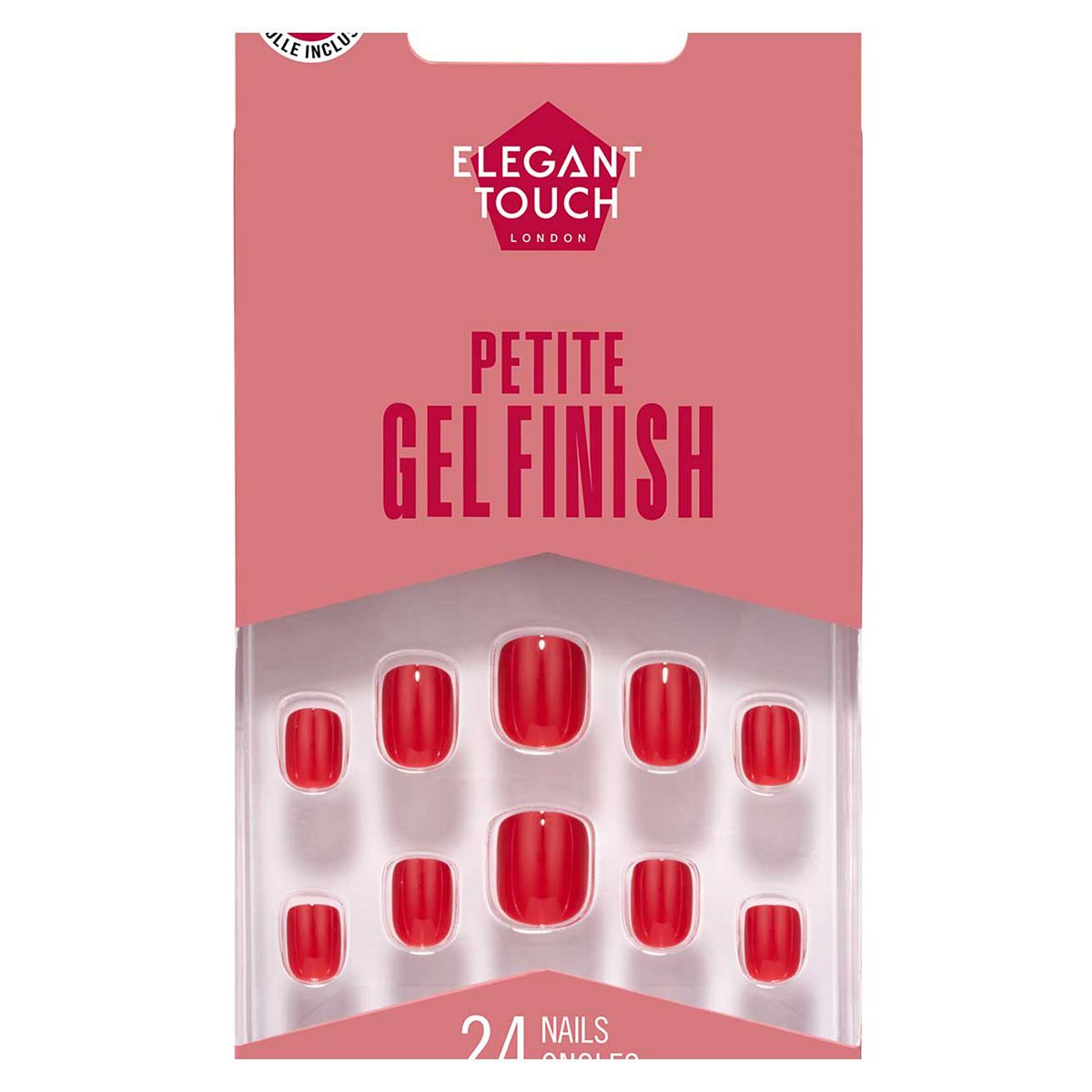 Elegant Touch Petite Nails Colour Red Rose