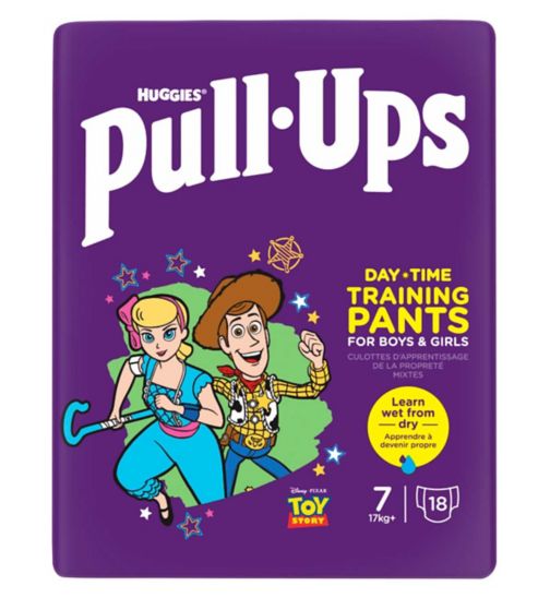 Huggies® Pull-Ups® Unisex Day Time Training Nappy Pants, Size 7, 18 Pants