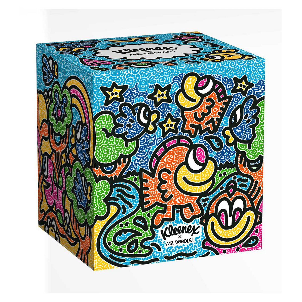 Kleenex Mr Doodle Design Cube Tissues 48S