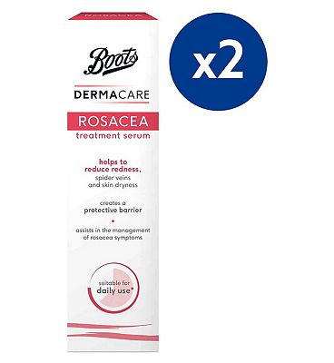 Boots Dermacare Rosacea Treatment Serum 25ml Bundle