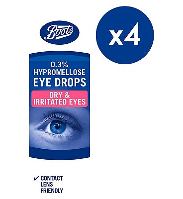 Boots Hypromellose 0.3% Eye Drops - 10ml Bundle