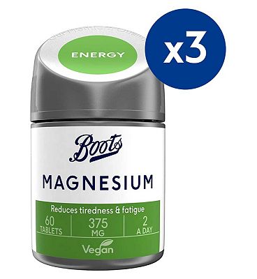 Boots Magnesium 375mg Bundle (3 months)