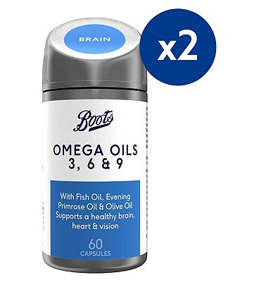 Boots Omega Oils 3, 6 and 9 60 Capsules Bundle (4 month supply)