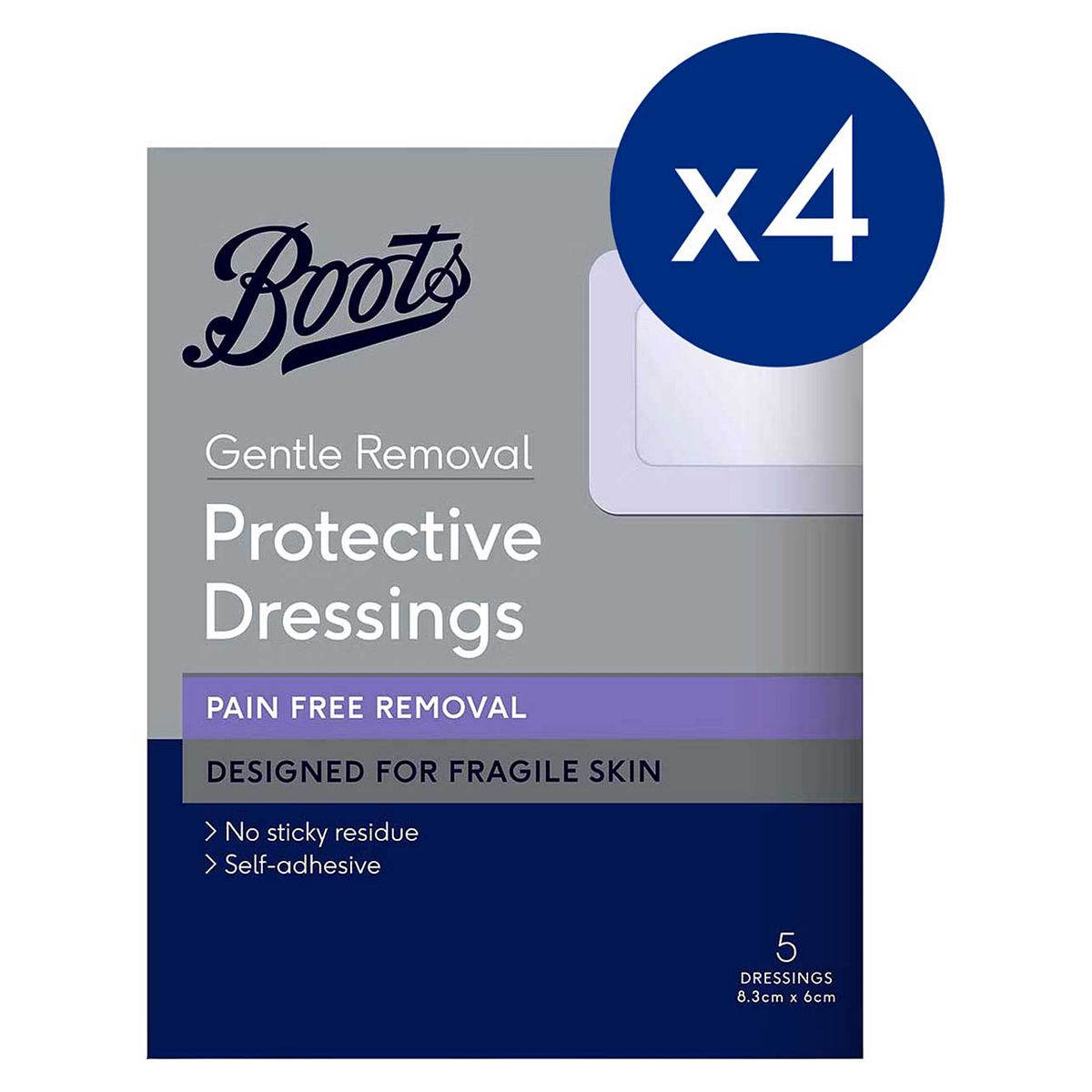 Boots Gentle Removal Dressings X4 Bundle - 20