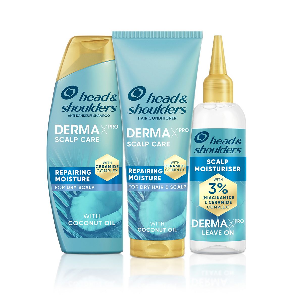 Head & Shoulders Dermaxpro Bundle - Shampoo, Leave On Serum & Conditioner