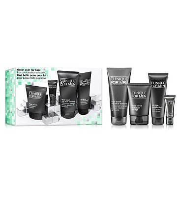 Clinique For Men Skincare Gift Set: Oily Skin Types