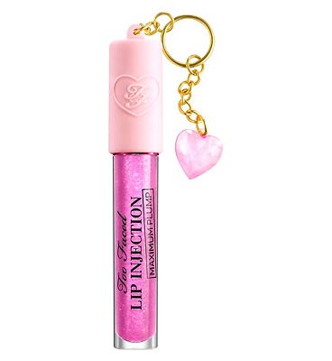 Too Faced Charmed Life Set: Maximum Plump Lip Gloss & Key Chain