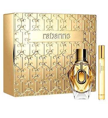 Rabanne Million Gold For Her Eau de Parfum 50ml Travel Spray 10ml Gift Set