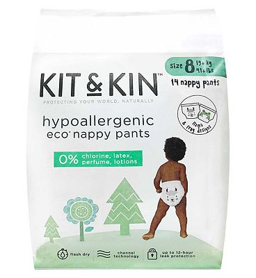 Kit & Kin Eco Nappies Size 1, 38 pack, 2-5kg/4-11lbs (2)