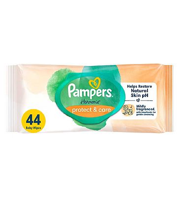 Pampers Harmonie Protect & Care Wipes Plastic Free 44s