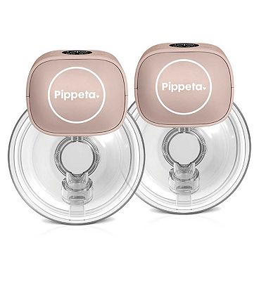 Pippeta Led Wearable Hands Free Breast Pump Ash Rose 2pk