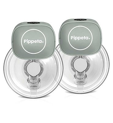 Pippeta Led Wearable Hands Free Breast Pump Sea Salt 2pk