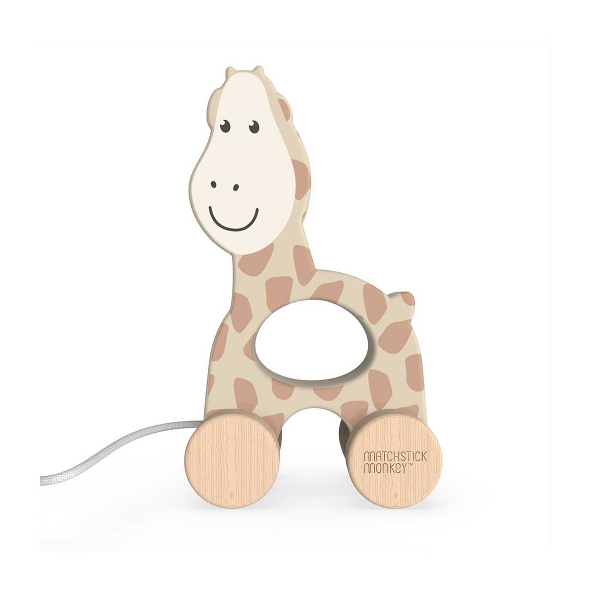 Matchstick Monkey Wooden Pull Along Toy Giraffe