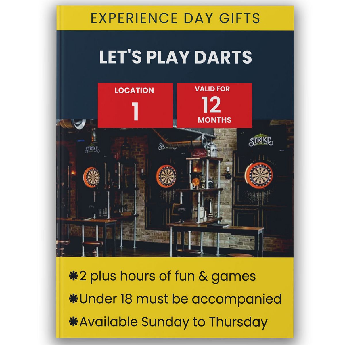 Activity Superstore Let's Play Darts Gift Experience