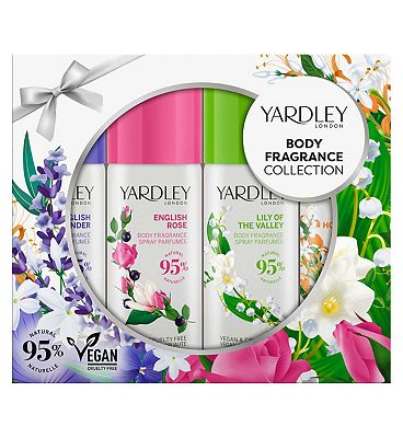 Yardley Modern Classic Florals Body Fragrance Collection 4x50ml