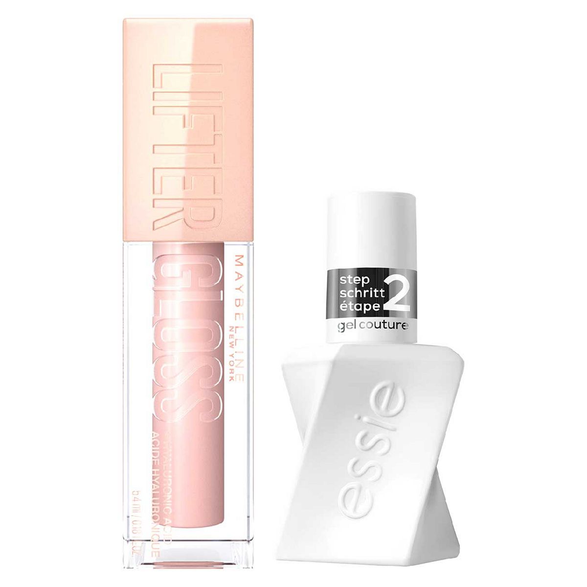 Maybelline Lifter Lip Gloss Ice And Essie Gel Coture Top Coat Duo