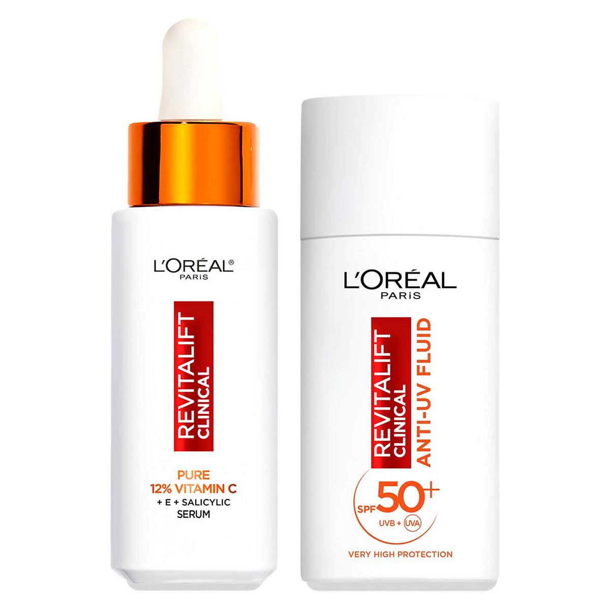 Loreal L'oreal Paris Revitalift Vitamin C Serum 30Ml And Uv Fluid Spf 50+ 50Ml Brightening Duo