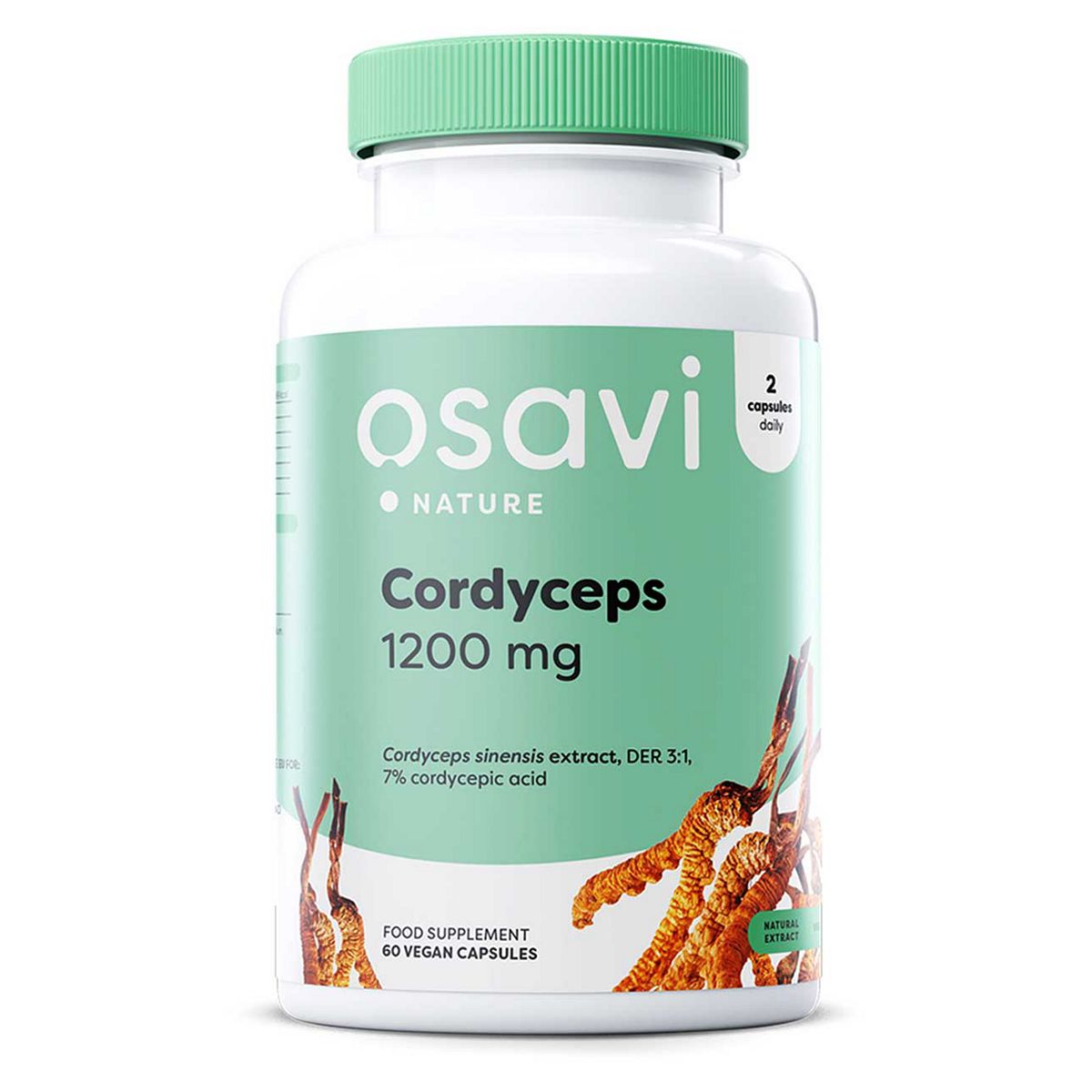 Osavi - Cordyceps, 1200Mg 60 Vegan Capsules