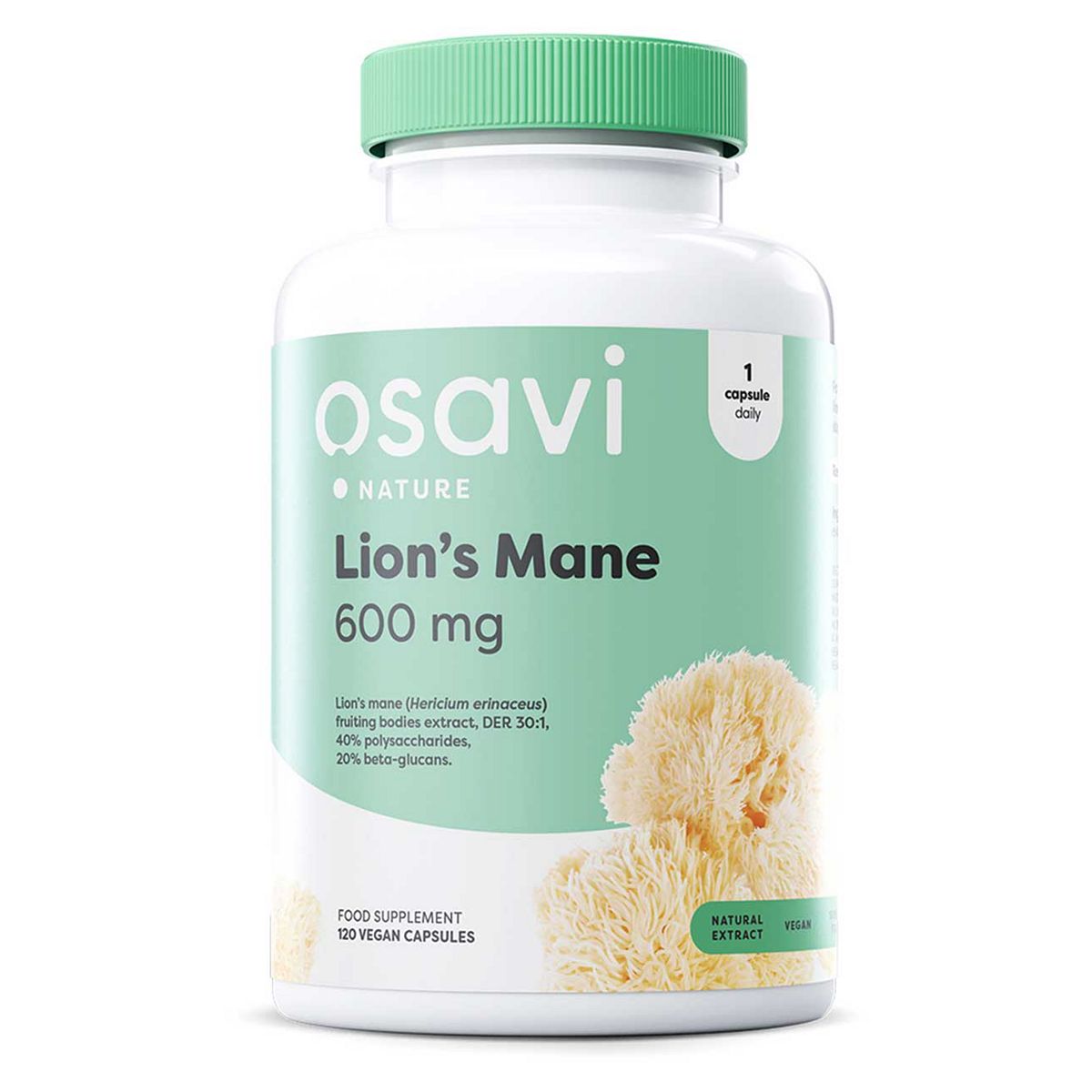 Osavi - Lion's Mane, 600Mg 120 Vegan Capsules