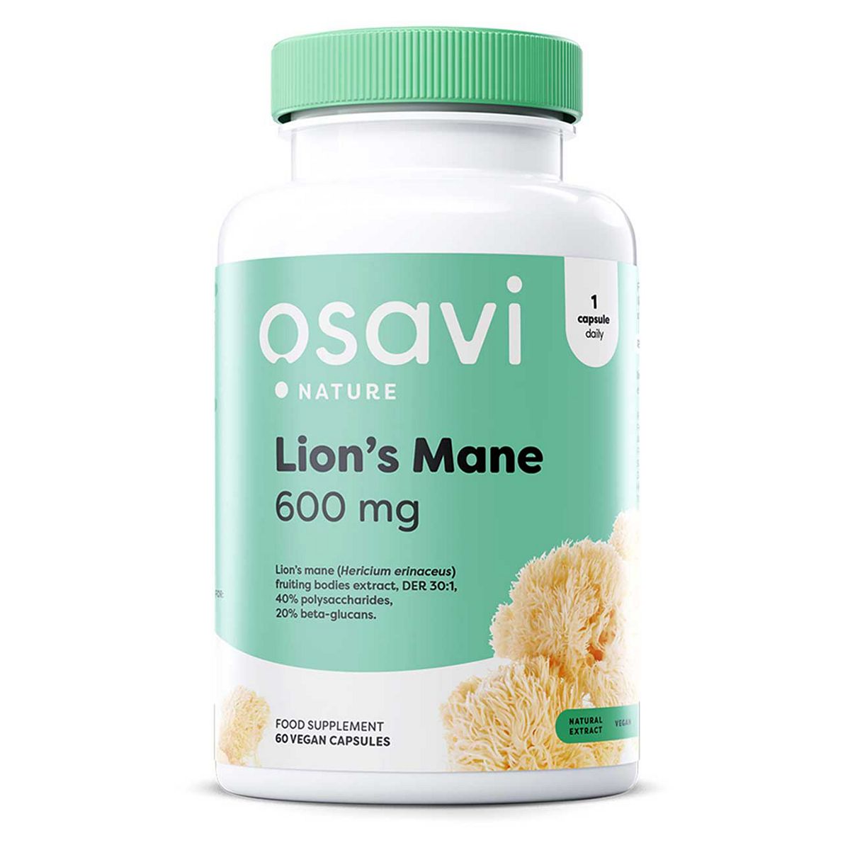 Osavi - Lion's Mane, 600Mg 60 Vegan Capsules
