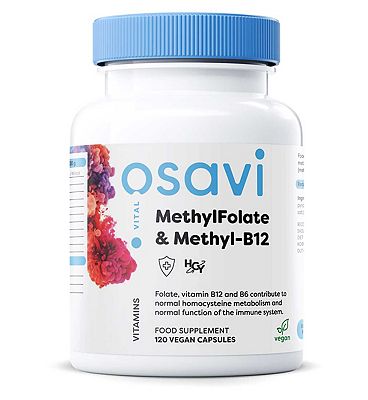 Osavi - MethylFolate & Methyl-B12 - 120 Vegan Capsules