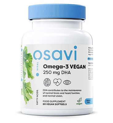 Osavi - Omega-3 Vegan, 250mg DHA - 60 Vegan Softgels