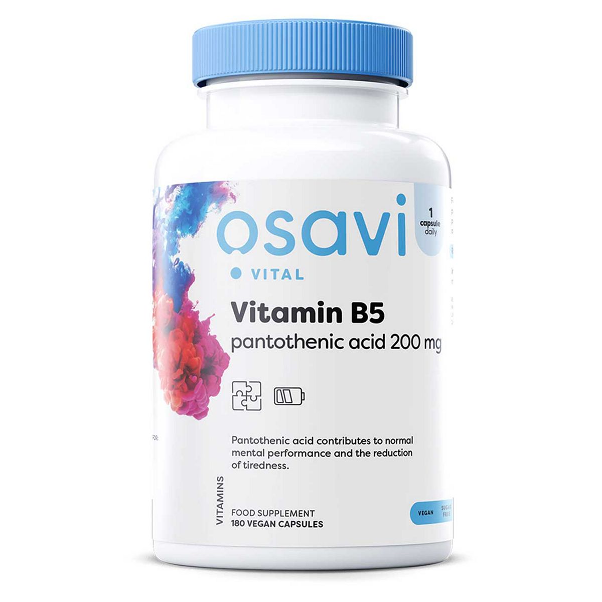 Osavi - Vitamin B5 Pantothenic Acid, 200Mg 180 Vegan Capsules