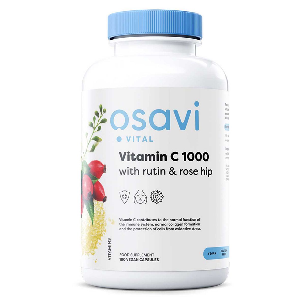 Osavi - Vitamin C1000 With Rutin & Rose Hip 180 Vegan Capsules
