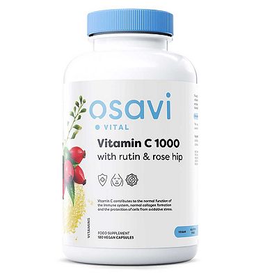 Osavi - Vitamin C1000 with Rutin & Rose Hip - 180 Vegan Capsules