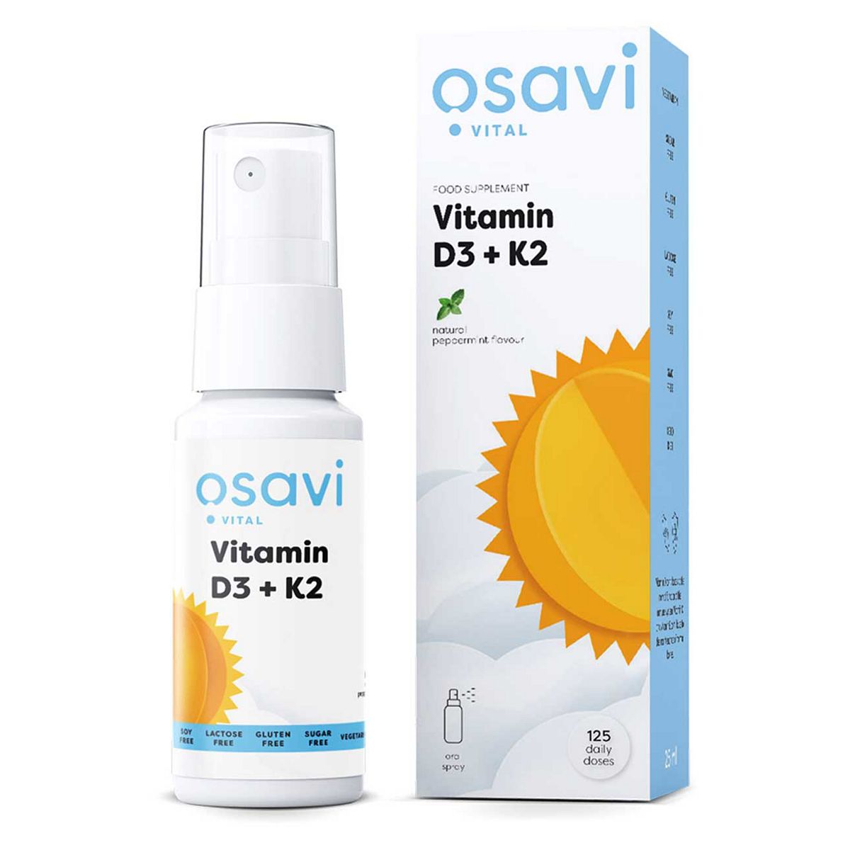 Osavi - Vitamin D3 + K2 Oral Spray, Peppermint 25 Ml