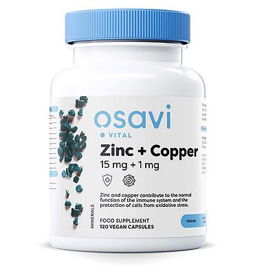 Osavi - Zinc + Copper, 15mg + 1mg - 120 Vegan Capsules