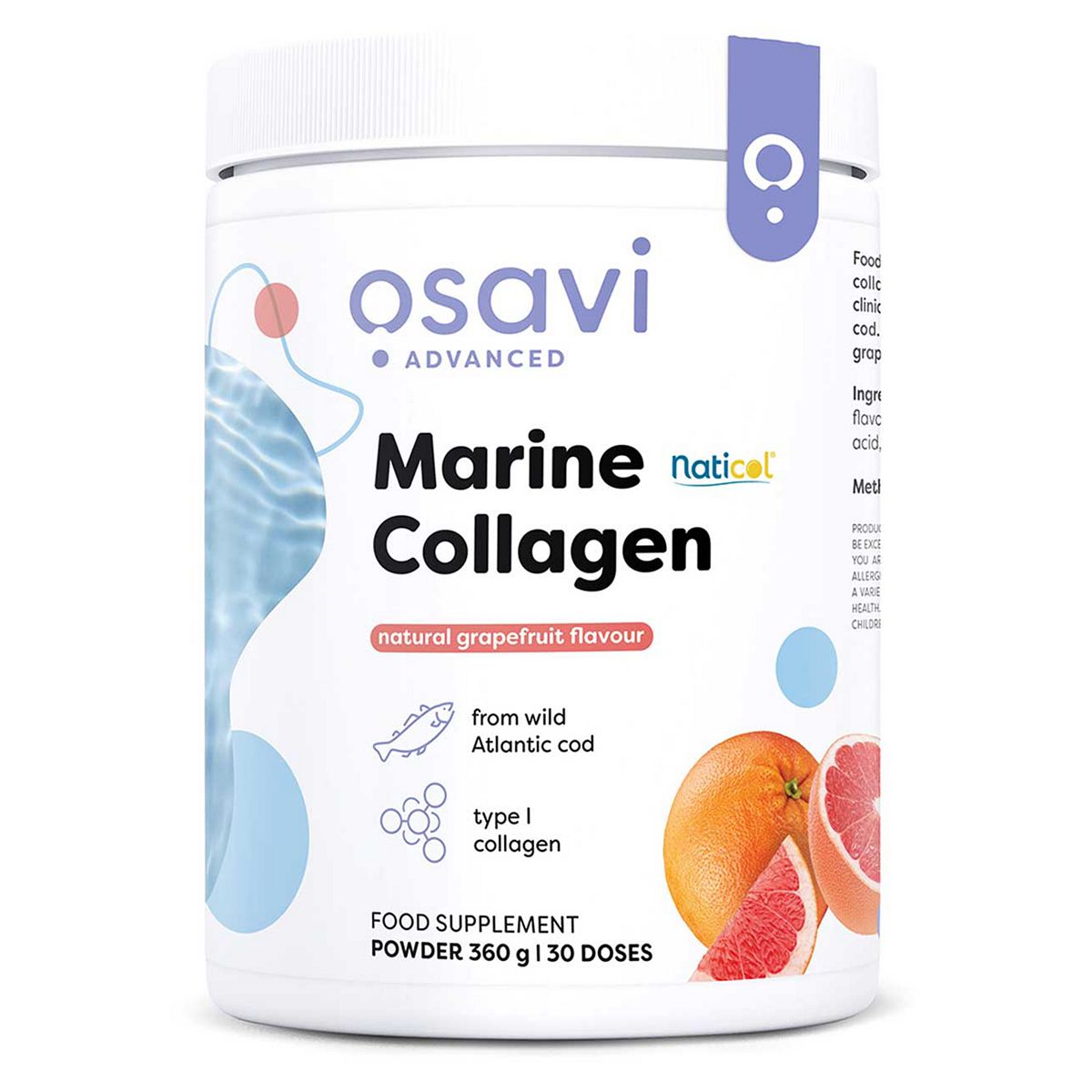 Osavi Marine Collagen - Grapefruit Flavour - 360 Grams