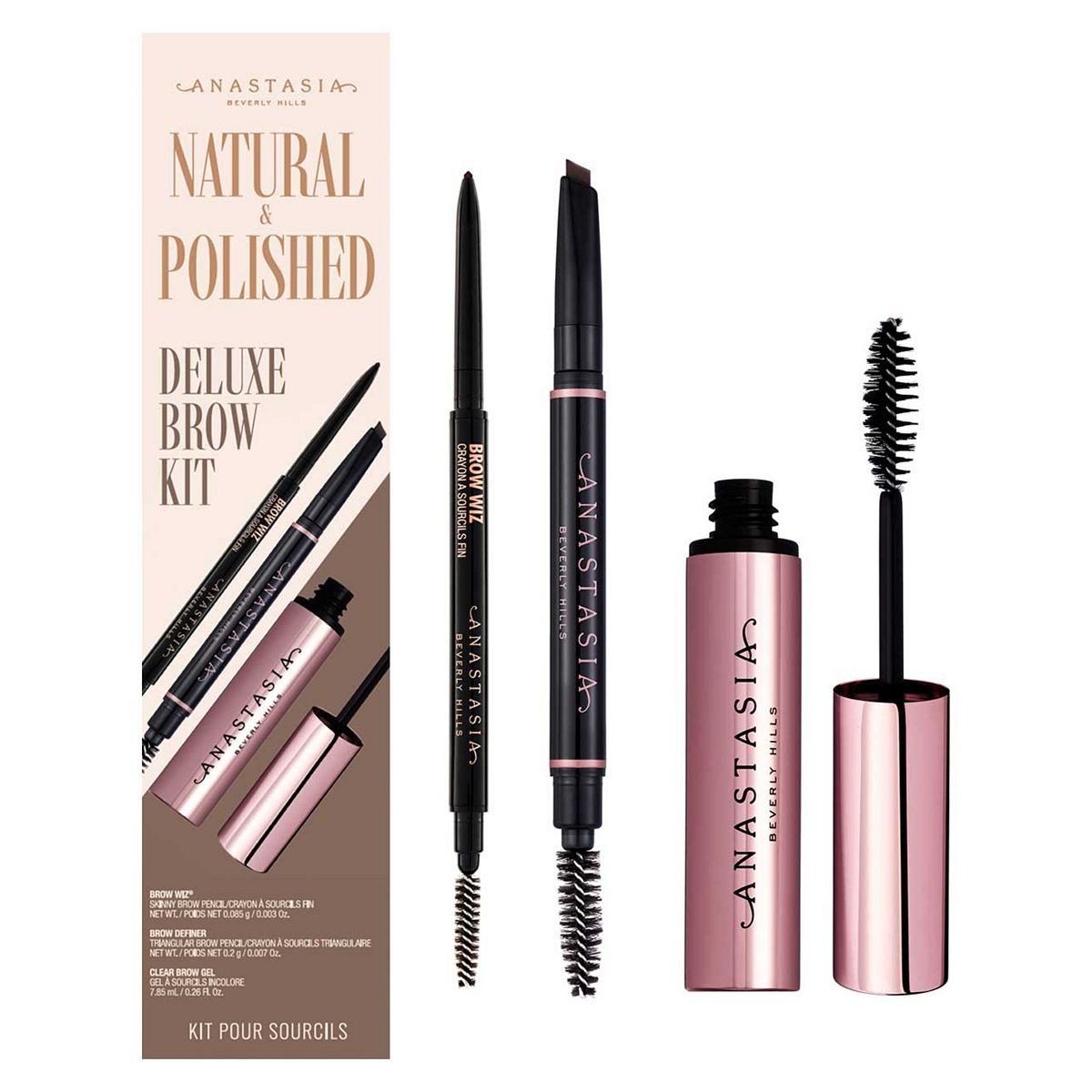 Anastasia Beverly Hills Natural & Polished Deluxe Brow Kit in Ebony
