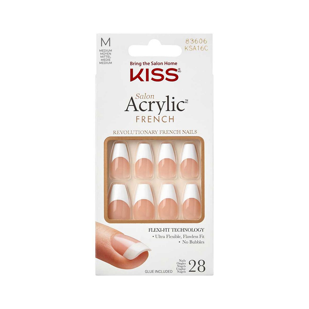 Kiss Salon French False Nail - Je Taime
