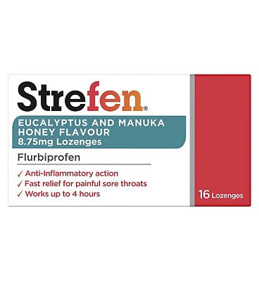 Strefen Eucalyptus & Manuka Honey Flavour 8.75mg Lozenges - 16 lozenges