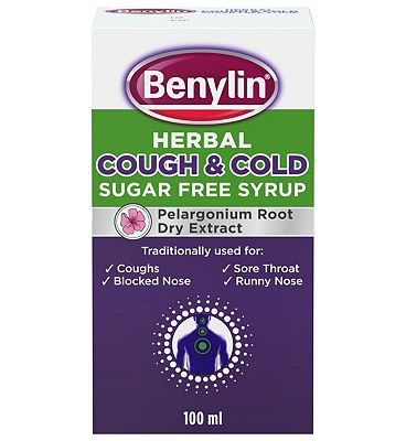 Benylin Herbal Cough & Cold Sugar Free Syrup –, 100ml