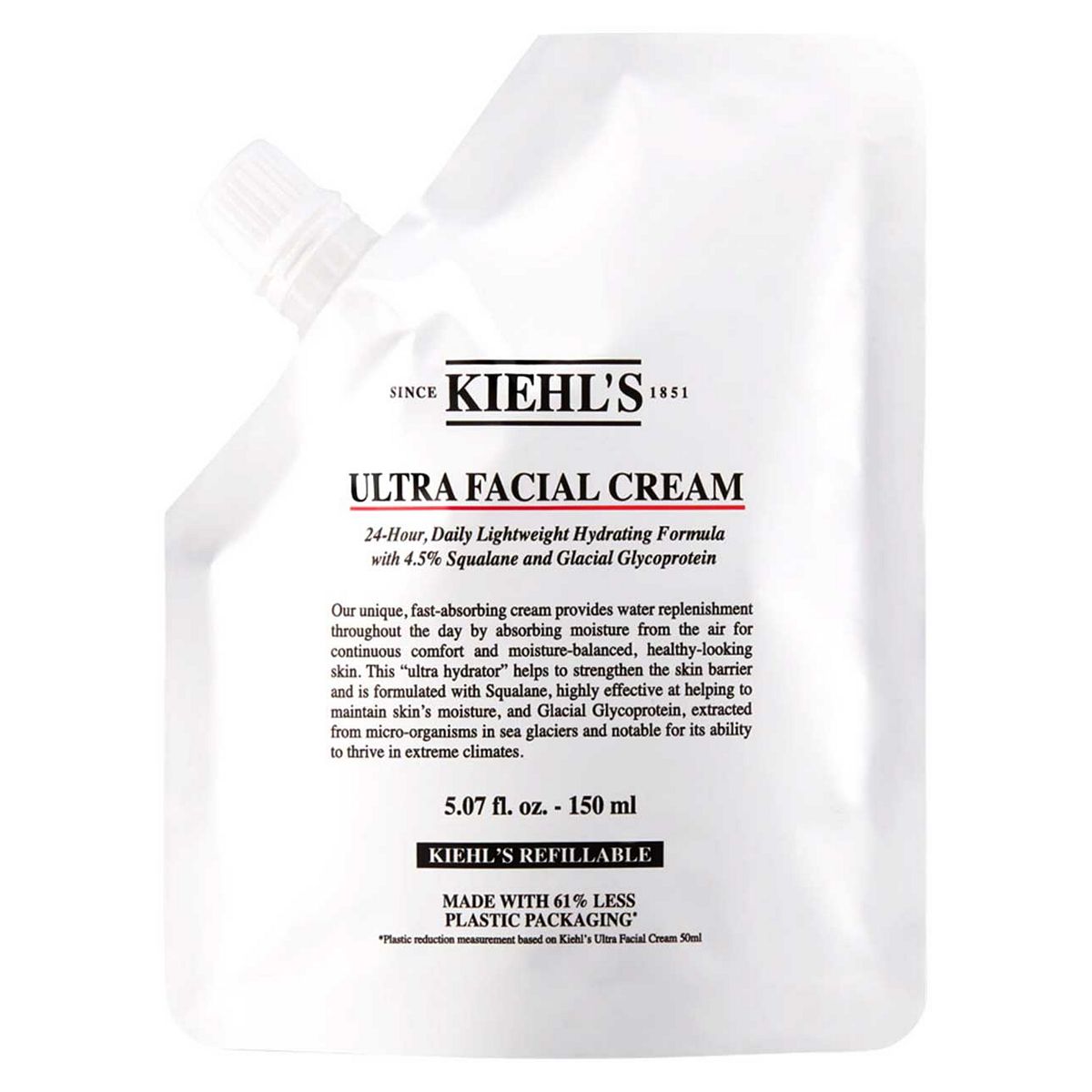 Kiehl's Ultra Facial Cream Moisturiser Refill Pouch 150Ml Br/>