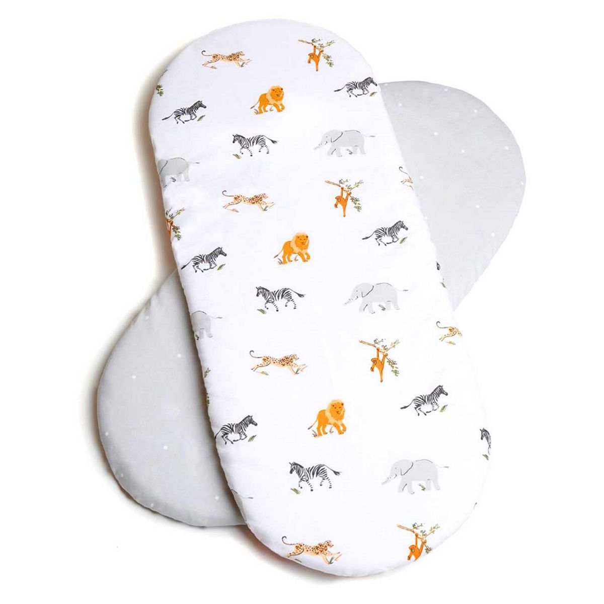 Clair De Lune 2 Pack Jungle Dream Moses Basket Sheets (74 X 30 Cm)