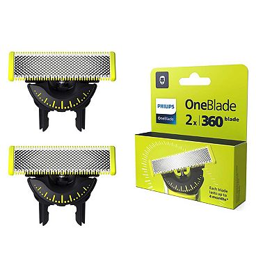 Philips OneBlade 360 Replacement Blades for Face, 2 Pack, QP420/50