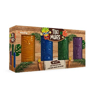 Winning Tiki Mugs Set Of 4