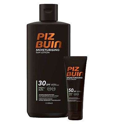 Piz Buin Face & Body SPF Moisturising Bundle