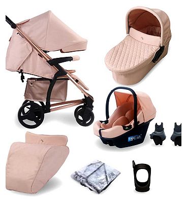 My Babiie Billie Faiers iSize Travel System MB200i Rose Blush